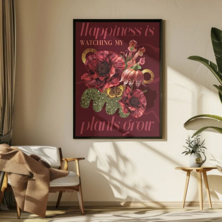 Watching my plants grow plakat botaniczny.jpg