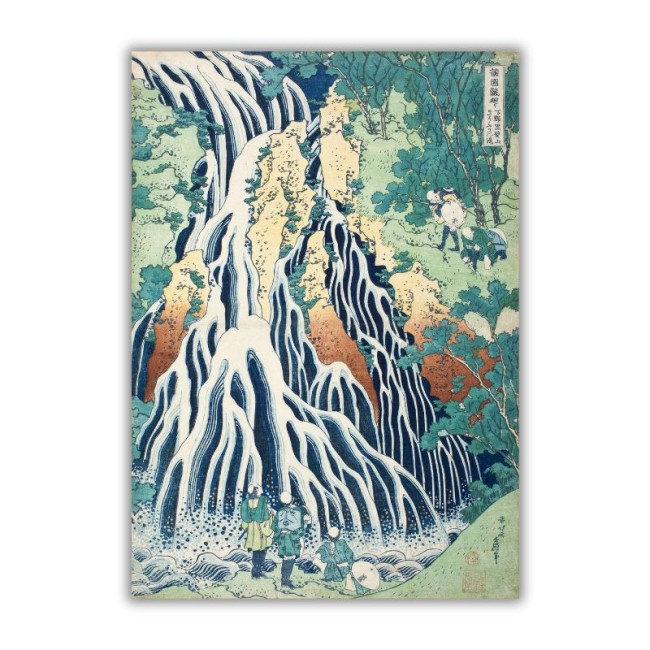 Przejdź do produktu Wodospad Kirifuri na górze Kurokami w Shimotsuke - reprodukcja drzeworytu Katsushika Hokusai