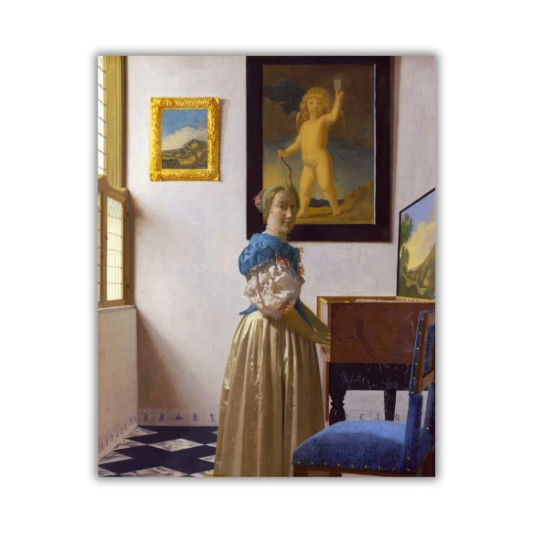 kobieta przy wirginale 40x50 plakat.jpg
