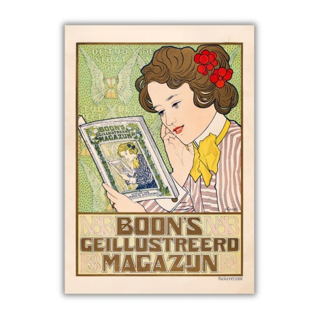 Przejdź do produktu Plakat dla ilustrowanego magazynu Boona - reprodukcja plakatu Johannesa Georga van Caspela