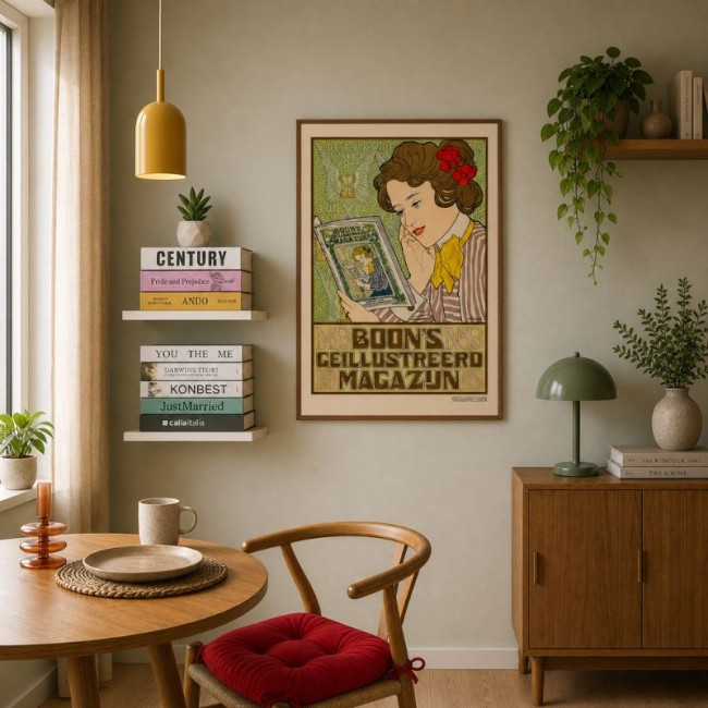 Przejdź do produktu Plakat dla ilustrowanego magazynu Boona - reprodukcja plakatu Johannesa Georga van Caspela