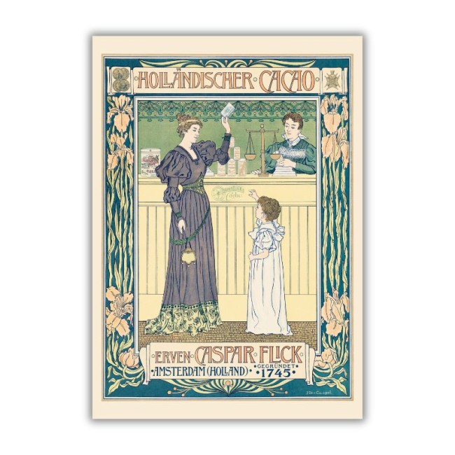 Przejdź do produktu Höllandischer Cacao - reprodukcja plakatu Johannesa Georga van Caspela