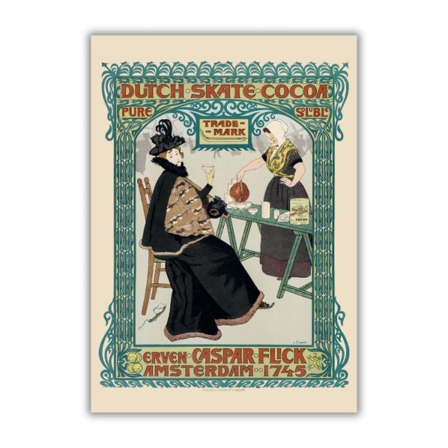 Przejdź do produktu Dutch Skate Cocoa - reprodukcja plakatu Johannesa Georga van Caspela