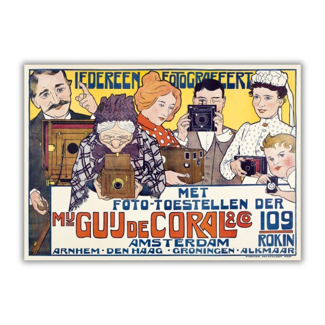 Przejdź do produktu Iedereen fotografeert - reprodukcja plakatu Johannesa Georga van Caspela