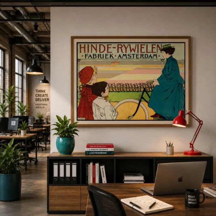 Hinde-Rijwielen Fabriek Amsterdam plakat vintage.jpg